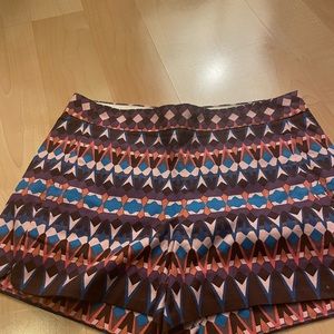 J crew mosaic shorts 3 inch